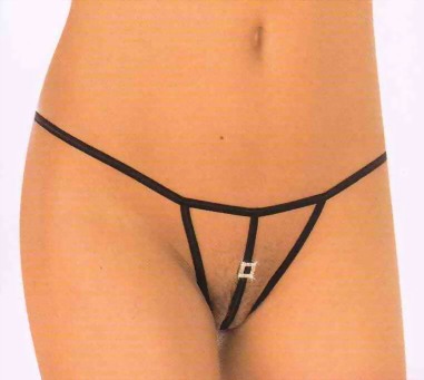 Tanga String Nero